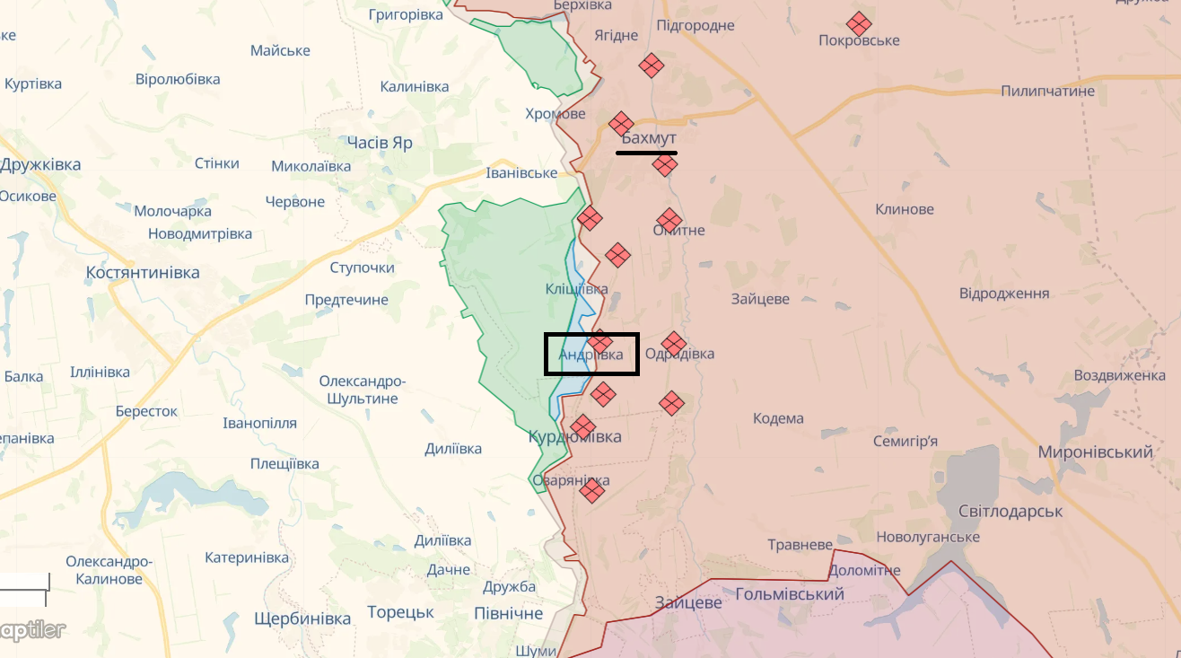Андріївка (Карта: deepstatemap.live)