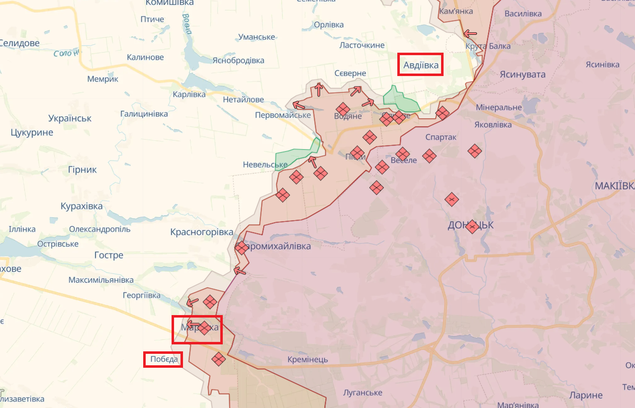 Росія закидує авіабомбами район Авдіївки, але штурмів стало вдвічі менше – ЗСУ