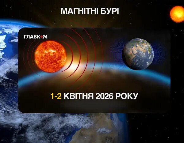 Магнітні бурі: прогноз на 1 та 2 квітня 2026 року