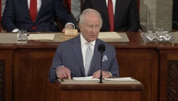 Король Карл III у Конгресі США закликав до стійкої рішучості для захисту України