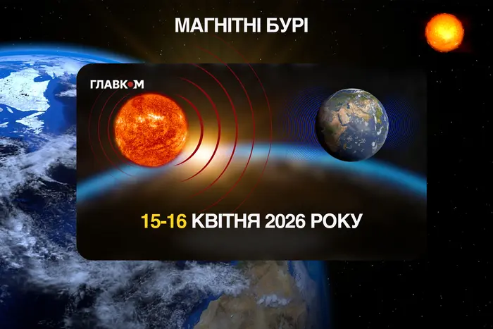 Прогноз магнітних бур на 15-16 квітня 2026 року