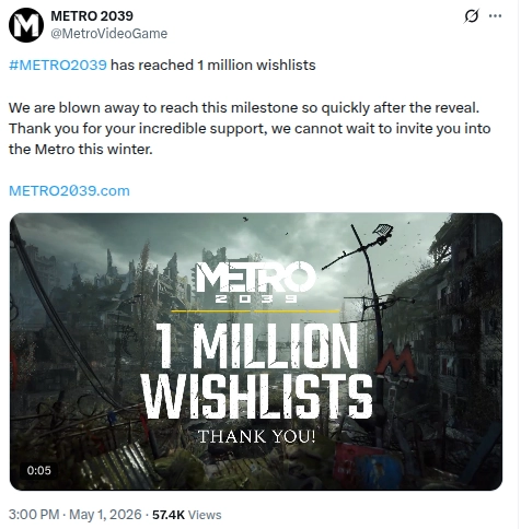 Metro 2033: гра розпродана мільйон разів, розробники дякують фанатам 4