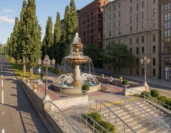Головна 151 Новий фонтан на місці пам’ятника Леніну: столиця обрала виконавця робіт…
