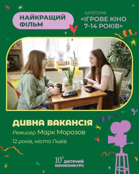 Оголошено переможців Дитячого кінофесту 12