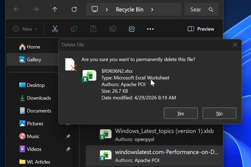 Windows 11: Оновлення зламало “Кошик” та офісні застосунки