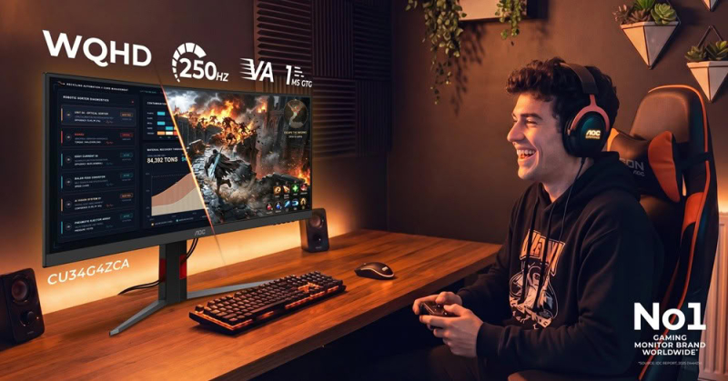  Роз'єми монітора AOC Gaming CU34G4ZCA 