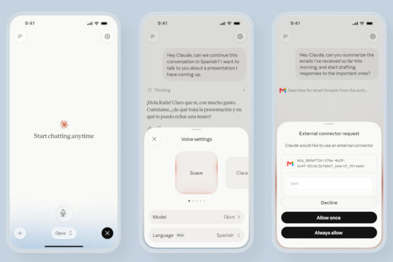 Anthropic запускає голосовий режим Claude з потужними моделями Opus та Sonnet 13 Anthropic запускає голосовий режим Claude з потужними моделями Opus та Sonnet 6