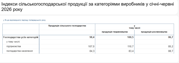 У першому півріччі випуск агропродукції на підприємствах збільшився на 7% - Держстат 7