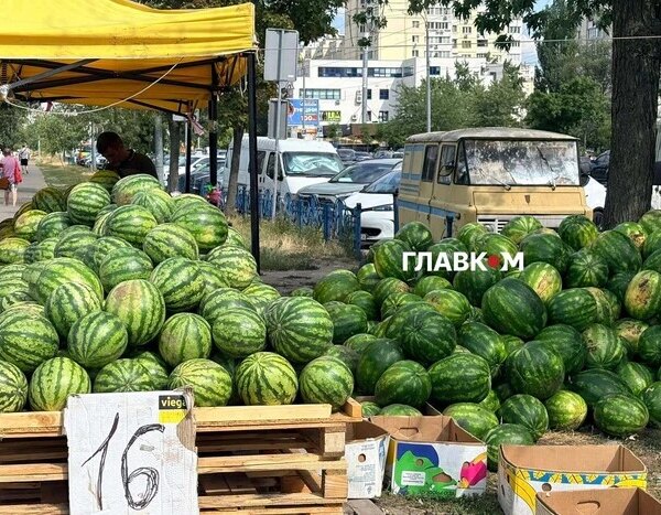 Літній сезон: ціни на кавуни та дині на київському ринку