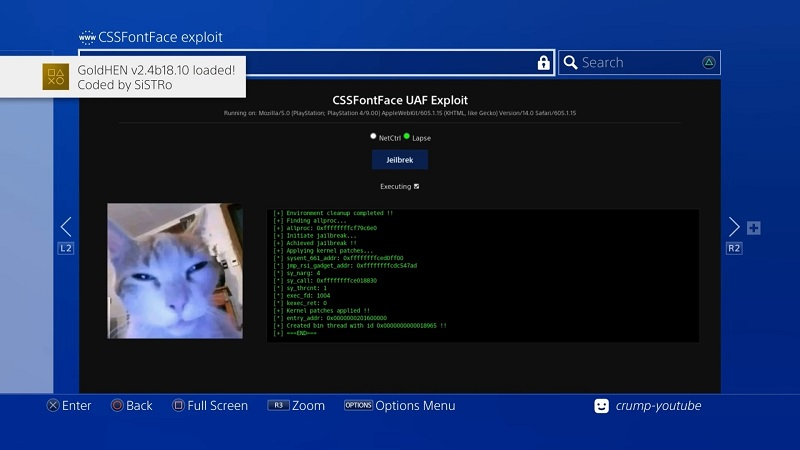  Источник изображения: YouTube (PlayStation Hacks &amp; Exploits | Michael Crump) 
