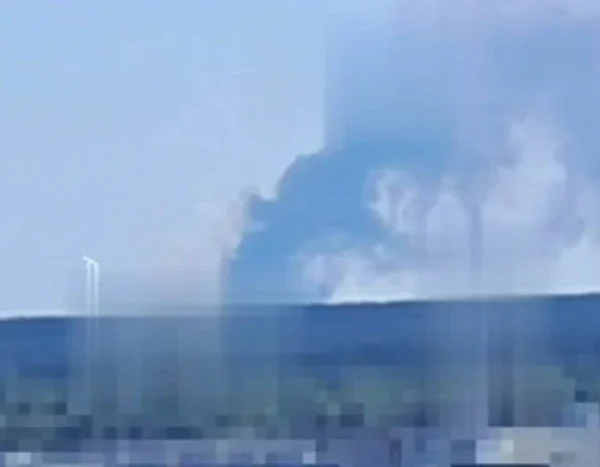 На околиці Києва після удару дронів виникла велика пожежа (відео)