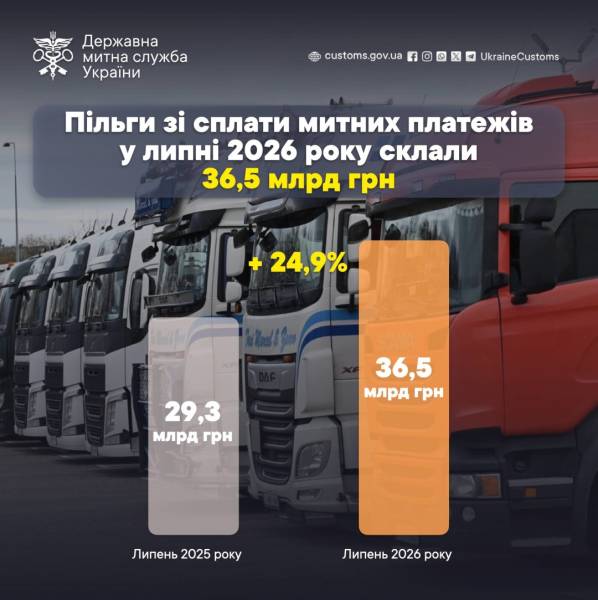 У липні імпортери скористалися митними пільгами на суму 36,5 мільярда гривень: які товари мають найбільші переваги 4 У липні імпортери скористалися митними пільгами на суму 36,5 мільярда гривень: які товари мають найбільші переваги 4