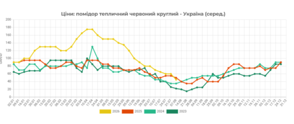 Ціни на тепличні томати в Україні впали на 25% порівняно з минулим роком 4 Ціни на тепличні томати в Україні впали на 25% порівняно з минулим роком 4