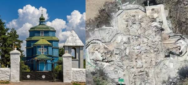 У Херсонській області через напад російських дронів зруйновано старовинну дерев'яну церкву XVIII століття 6 У Херсонській області через напад російських дронів зруйновано старовинну дерев'яну церкву XVIII століття 6