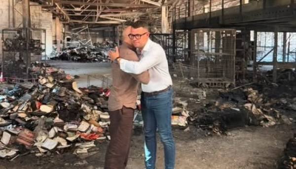 Головна 125 Міністр культури Литви відвідав зруйнований Росією склад книг у Харкові