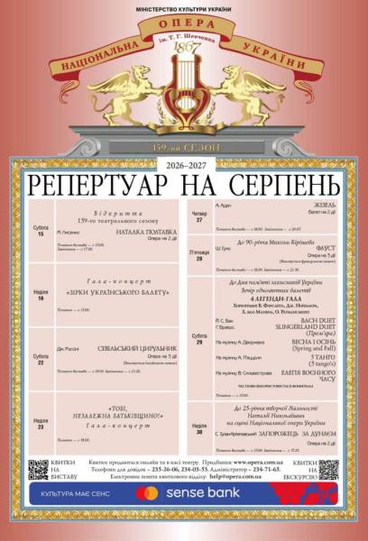 Національна опера розпочне 159-й сезон з опери «Наталка Полтавка» 4 Національна опера розпочне 159-й сезон з опери «Наталка Полтавка» 4