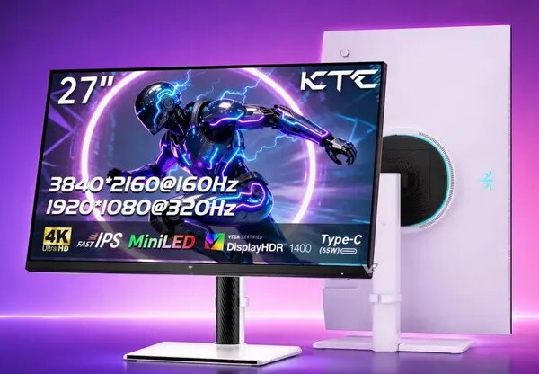 KTC випускає ігровий монітор M27P6S: 2304 зони Mini-LED, 4K@160 Гц та 1080p@320 Гц