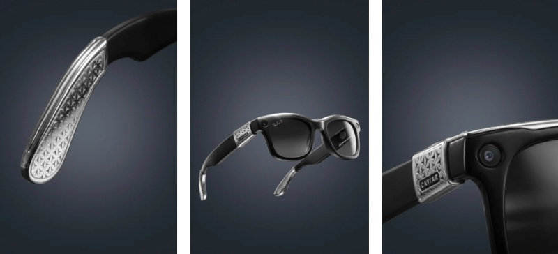 Ray-Ban Stories від Caviar: Розкішне оновлення для заможних з діамантами та шкірою рептилій 4