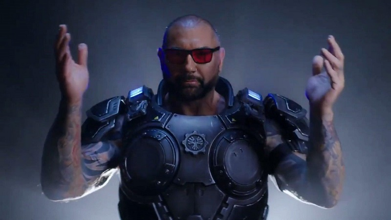 Батіста в тизері свого персонажа для Gears 5 (джерело зображення: Xbox)