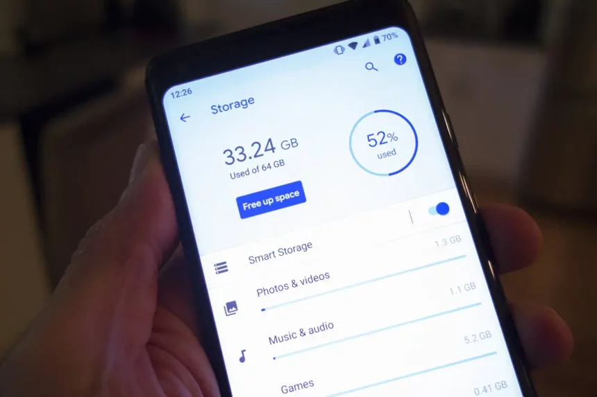 Налаштування памʼяті на смартфоні Android — перевірка обсягу памʼяті