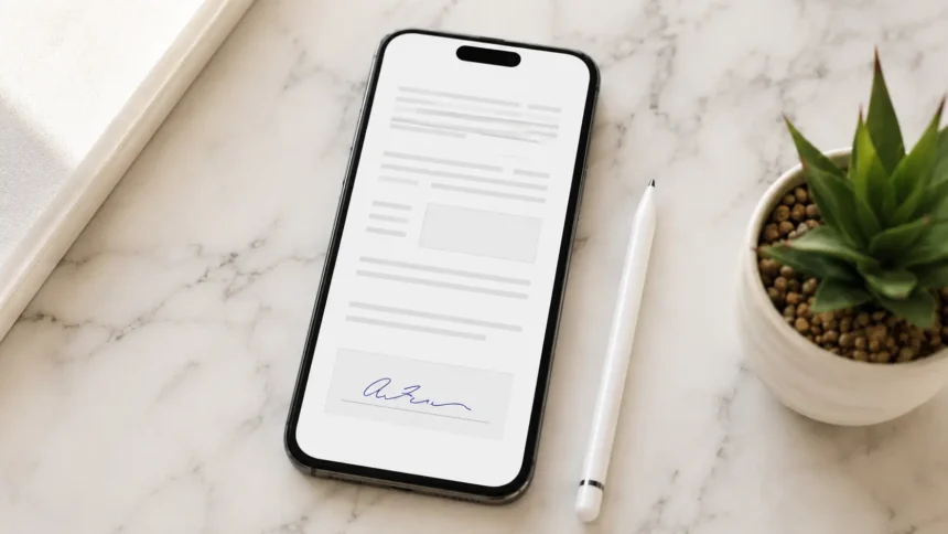 Як поставити підпис на PDF з мобільного телефону: інструкція для iPhone та Android