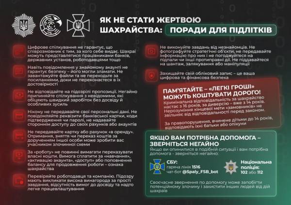 МВС навчає молодь викривати шахраїв та уникати пасток