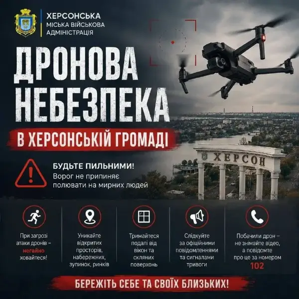 Російські дрони забрали життя однієї людини і поранили чотирьох на Херсонщині